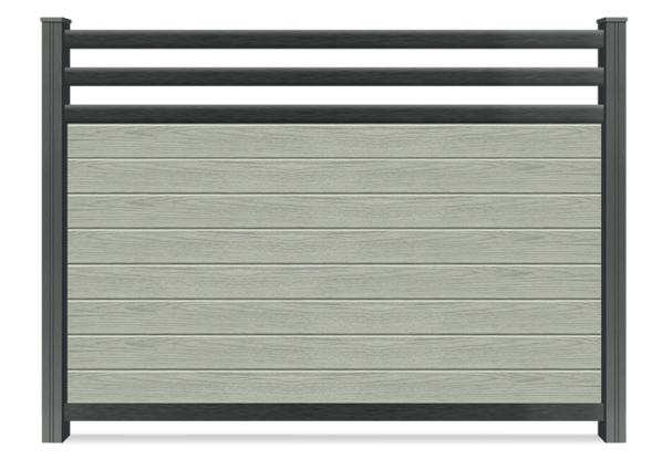 Decorative Composite Greenwood Fence