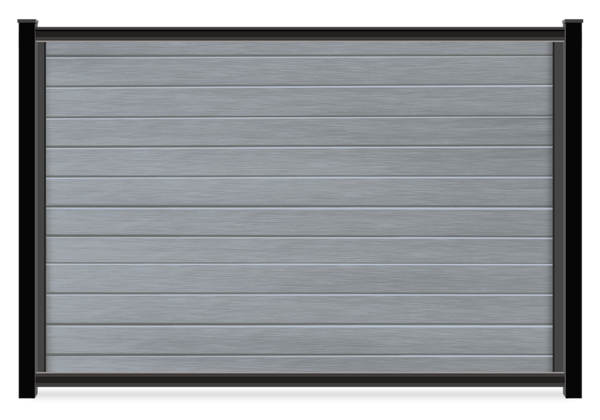 FenceTrac Harbor Gray mixed material fence