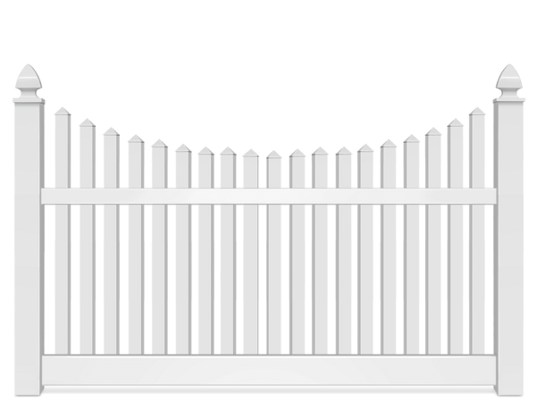Vinyl Scalloped fence contractor in Upstate of South Carolina