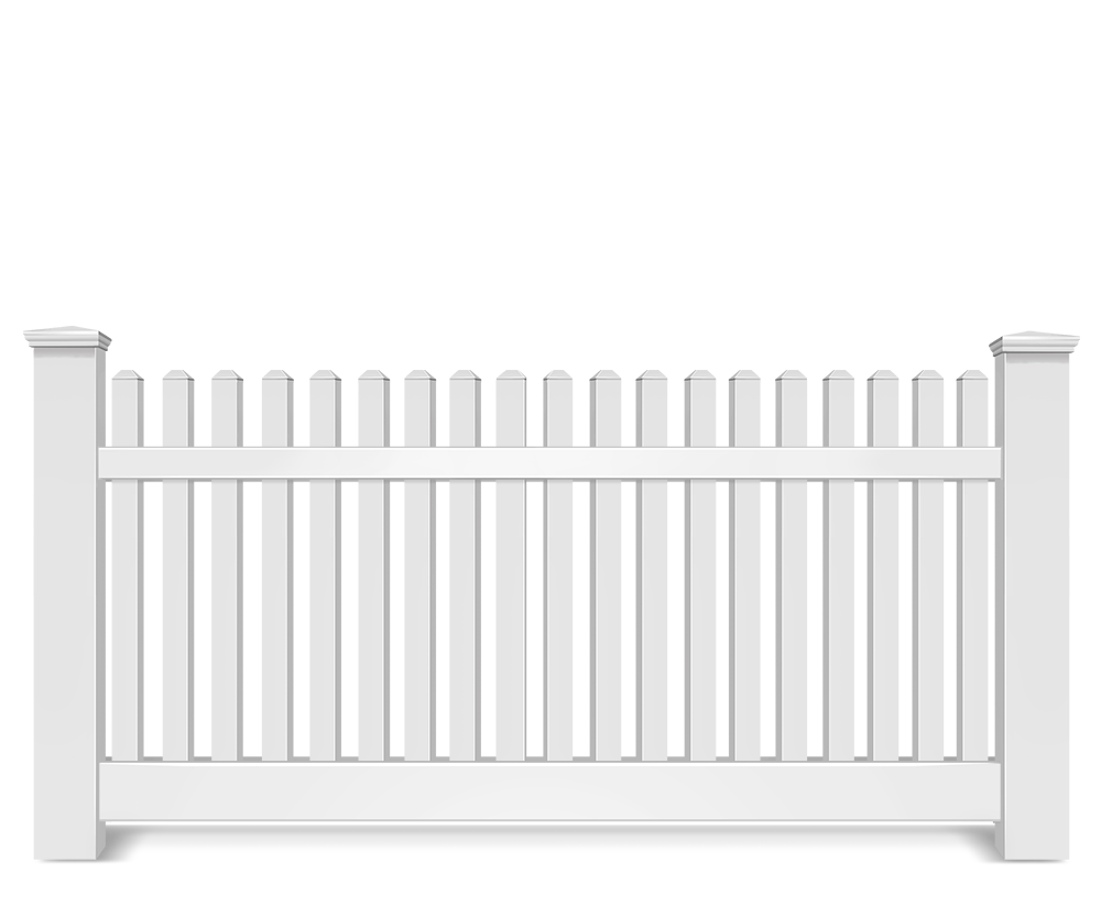 Vinyl picket fence contractor in Upstate of South Carolina