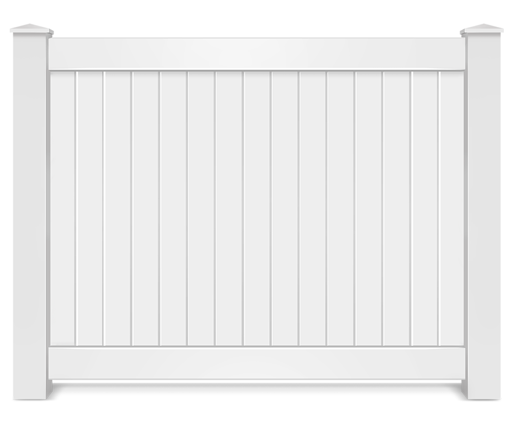 Vinyl full privacy fence contractor in Upstate of South Carolina