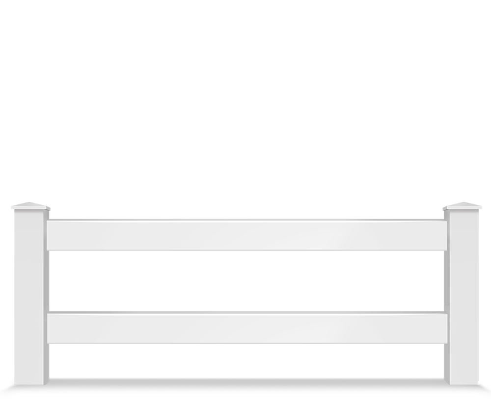 Vinyl split rail farm fence contractor in Upstate of South Carolina