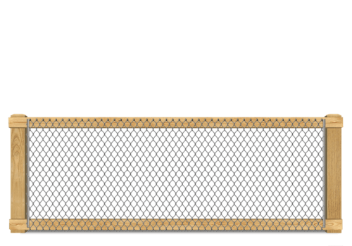 California Chain Link wood fence in Upstate of South Carolina