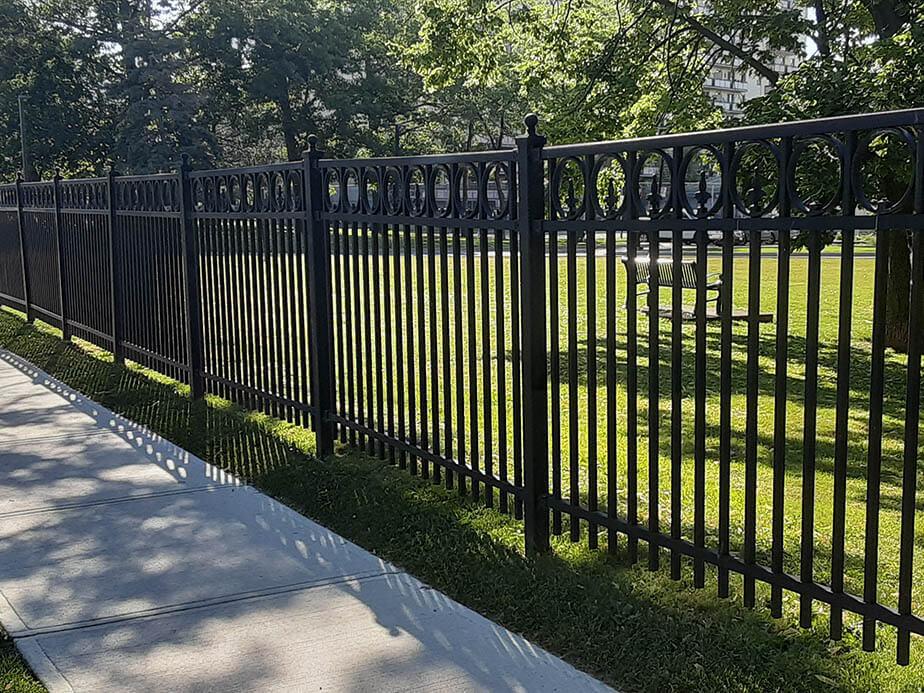Ornamental steel fence in Greer South Carolina
